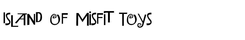 Island of Misfit Toys font